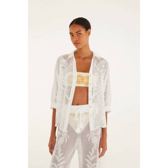 FARM RIO Tops - NEW FARM RIO nina lightweight blouse in off white